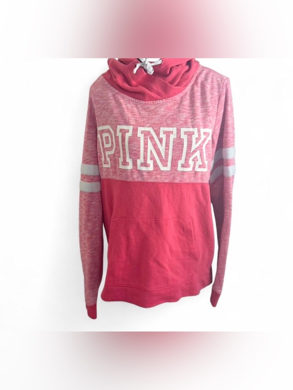 PINK Victoria's Secret Women's Pink Pullover Hoodie size medium